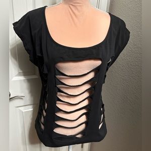 Simon Chang Lazer Cut Top